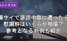 9_爆サイ 誹謗中傷 慰謝料